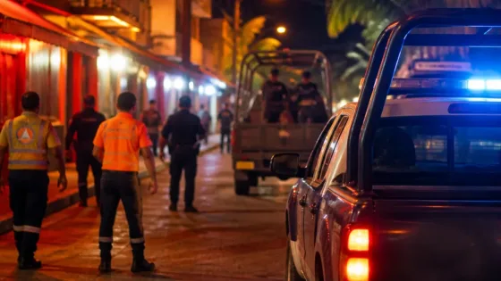 Despliegan operativo nocturno en bares y cantinas de Tecpan para reforzar prevención