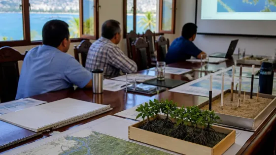 Avanza propuesta para declarar área protegida al sistema lagunar Mitla‑Coyuca