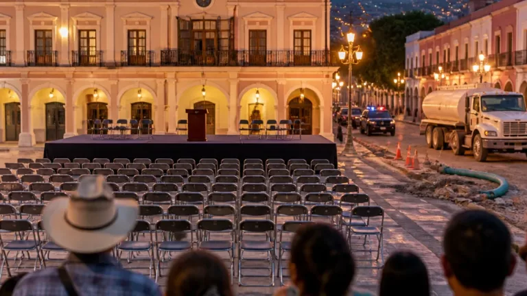 Alarcón reporta 447 obras y reconoce pendientes en seguridad y abasto de agua