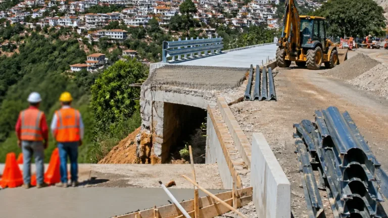 Rehabilitan puente Coamazac en Taxco con inversión estatal de 633,613 pesos